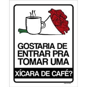 Kit 10 Placas Gostaria De Xicara De Café 36X46