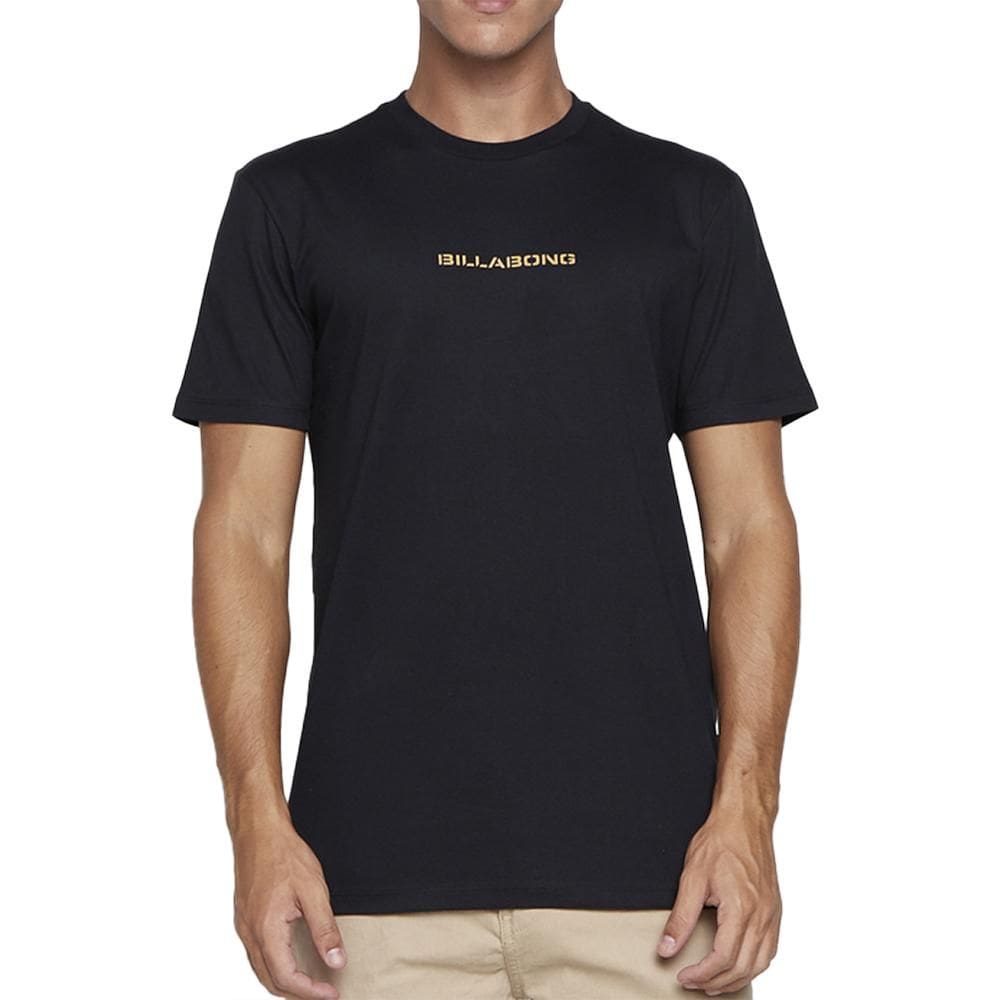 Camiseta Billabong Solution SM25 Masculina Preto