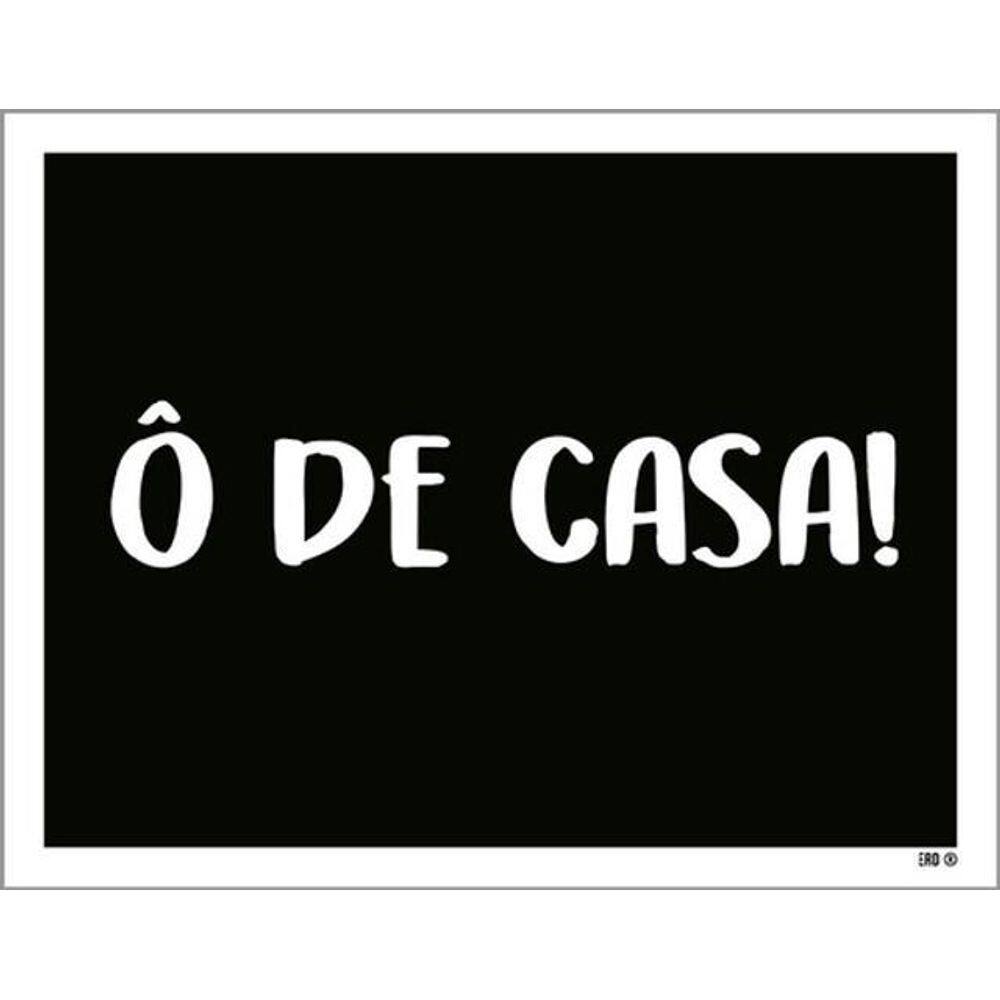 Kit 3 Placas Ô De Casa 36X46