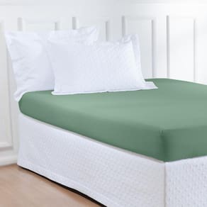 Lençol Slip Casal Queen Aspen 01 Peça - Verde