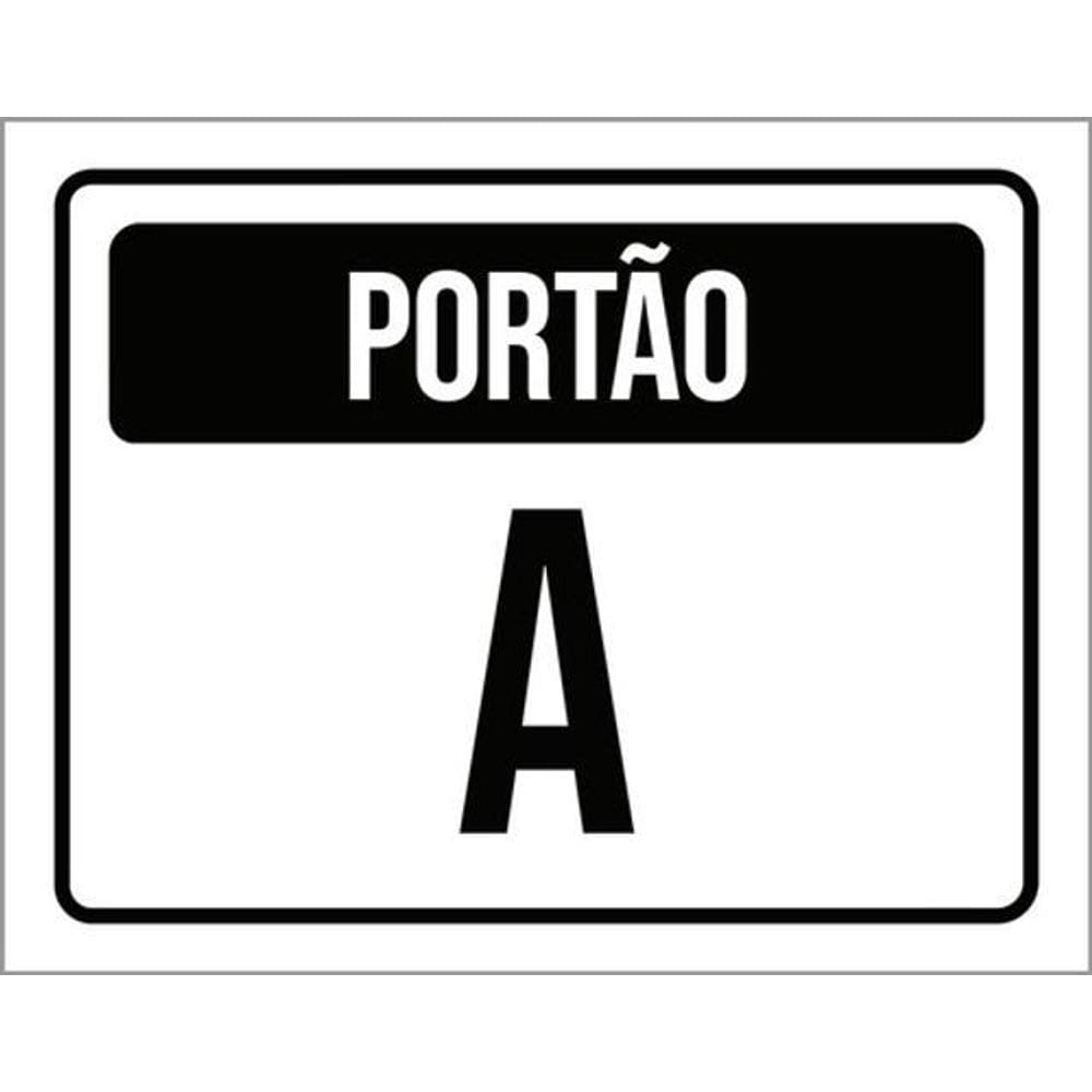 Kit 3 Placas Portão A 36X46