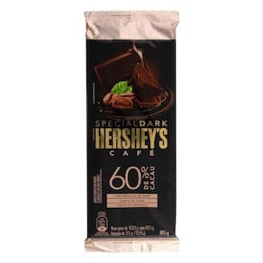 Chocolate Hersheys 60% Cacau, Barra 85G Special Dark, Café