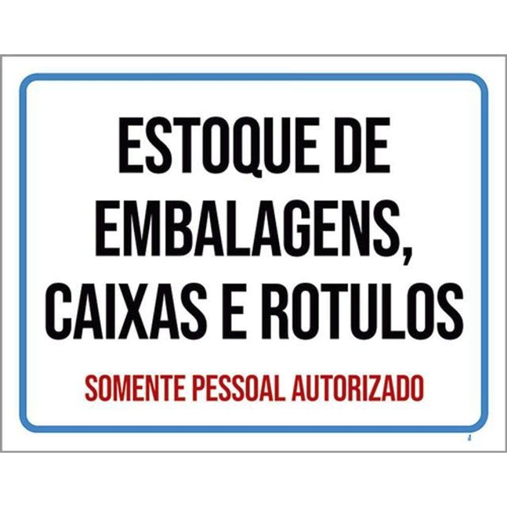 Kit 3 Placas Estoque Embalagens Caixas Rótulos 36X46