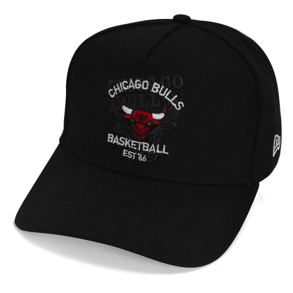 Boné New Era 9Forty A-Frame NBA Chicago Bulls Core Preto