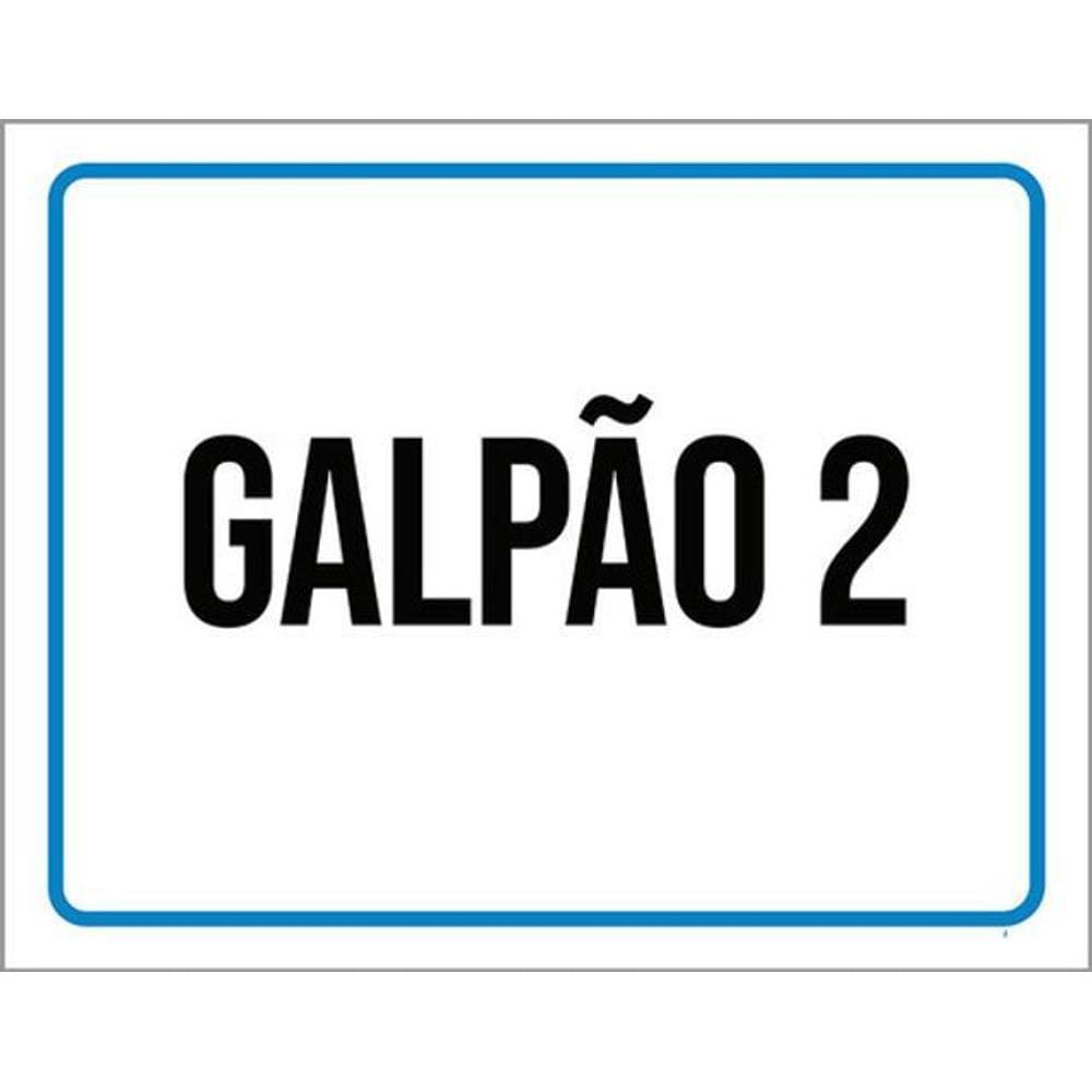 Kit 3 Placas Galpão 2 36X46