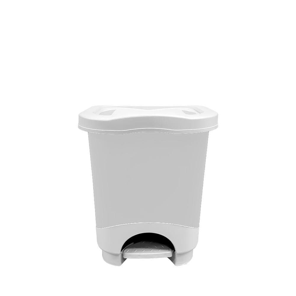 Lixeira Plástica Retangular Pedal 8 Litros Cozinha Banheiro