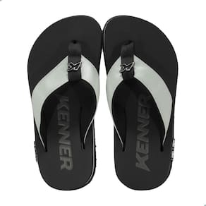 Chinelo Kenner Dvd Kivah Line Preto e Branco