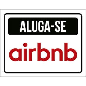 Kit 5 Placas Aluga-Se Airbnb 36X46