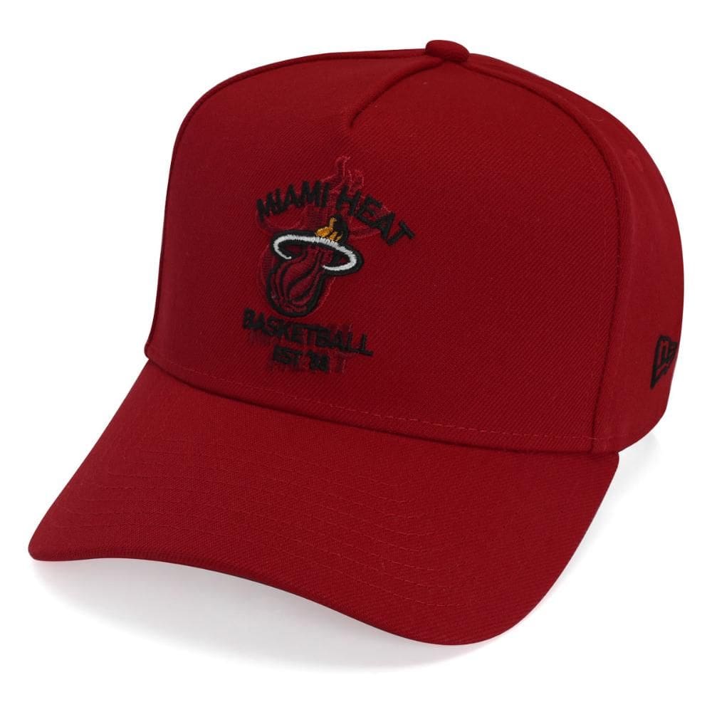 Boné New Era 9Forty A-Frame NBA Miami Heat Core Vermelho
