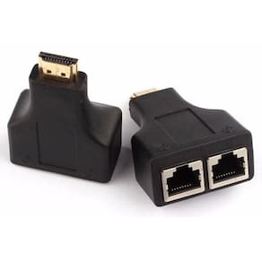 Extensor Hdmi Via Cabo De Rede Hdmi Para Rj45 Até 30 Metros