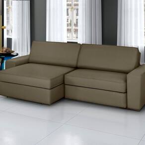 Sofá Cosmos - Retrátil / Reclinável 280 Cm Veludo Marrom