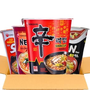 Kit Especial Lamens Coreano Copo Shin Udon Neoguri E Camarão