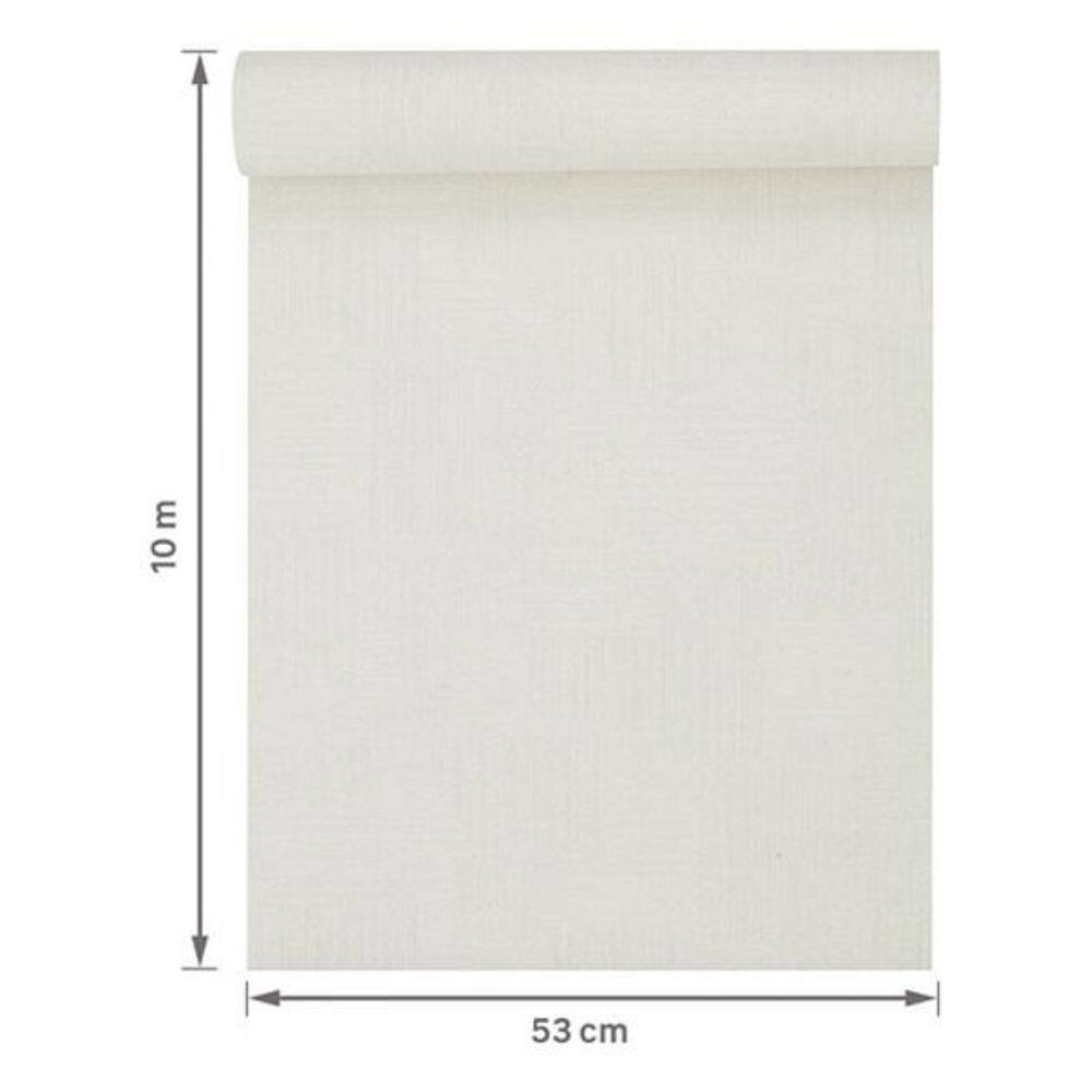 Papel De Parede Importado Vinílico Bege - 53Cm - Rende 10M