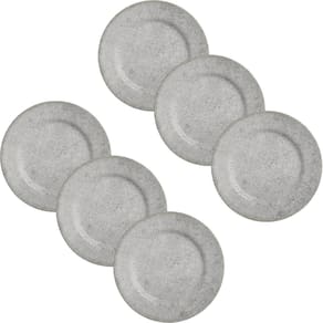 Conjunto 6 Peças Prato De Sobremesa Concrete Alleanza