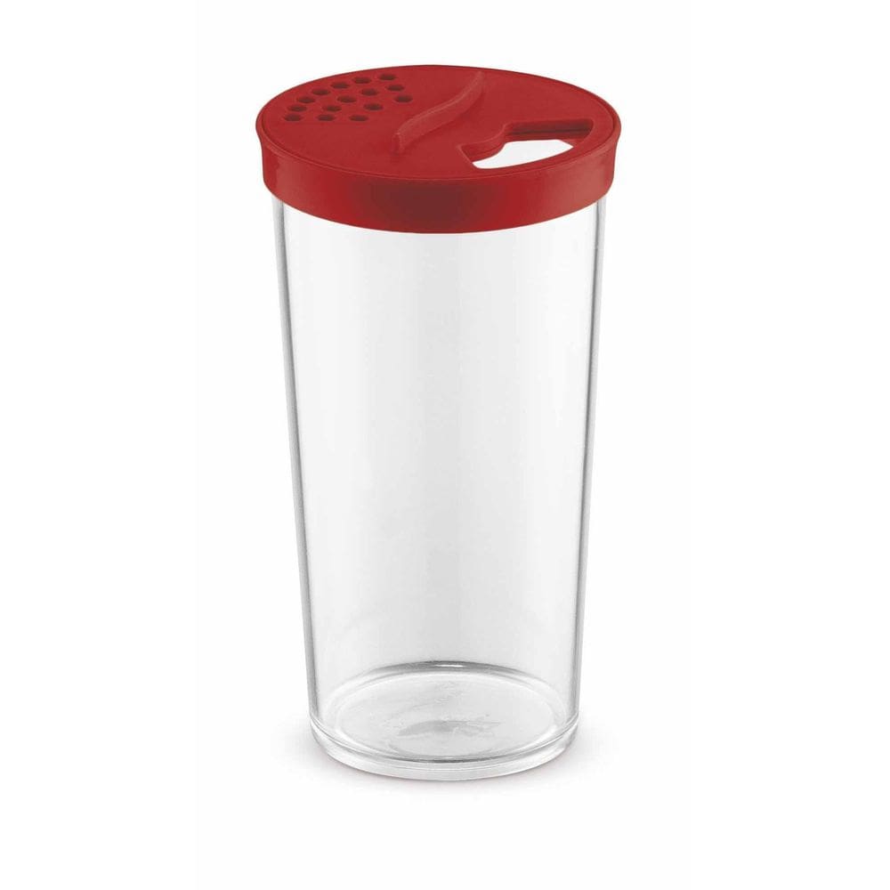 Farinheiro Grande Porta Condimento 500Ml Plático Uz Vermelho