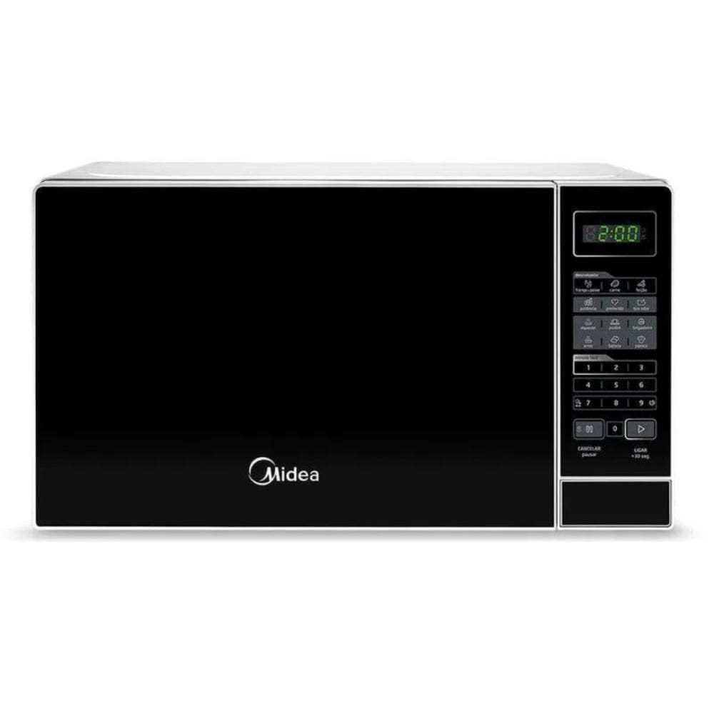 Micro-Ondas 20L Branco Porta Preta Minuto Fácil Midea - 220V