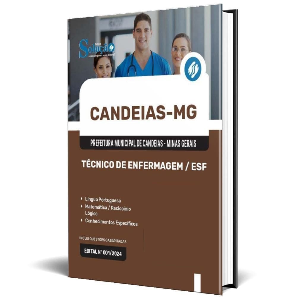 Apostila Prefeitura Candeias Mg 2024 Técnico Enfermagem /