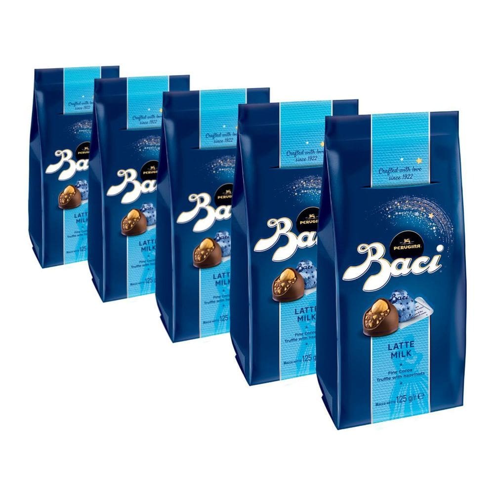 Chocolate Italiano Bombom Leite Baci Perugina 5 Caixas 125G