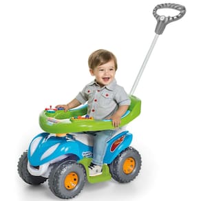 Carrinho Infantil Super Comfort 2 em 1 Quadriciclo para Passeio Com Buzina e Protetor - Calesita
