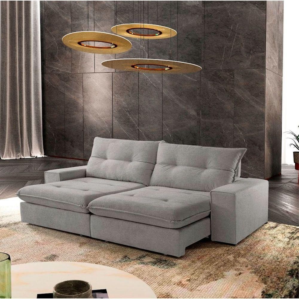 Sofá Athenas Linho 02 Módulos 100 Cm B25cm Meu Sofá Online A230 Linho Cinza