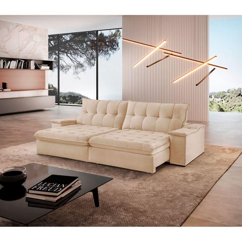 Sofá Lua Linho 02 Módulos 100 Cm B25cm Meu Sofá Online A294 Linho Creme