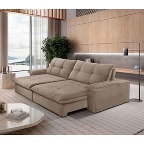 Sofá Gaia Veludo 02 Módulos 80 Cm B25cm Meu Sofá Online B002 Veludo Capuccino