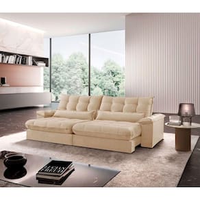 Sofá Classic Linho 02 Módulos 80 Cm B25 Meu Sofá Online A294 Linho Creme