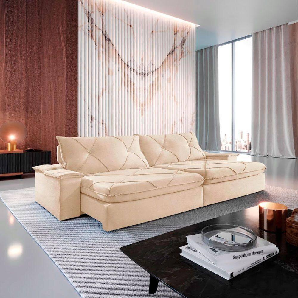 Sofá Apollo Linho 02 Módulos 120 Cm B25cm Meu Sofá Online A294 Linho Creme