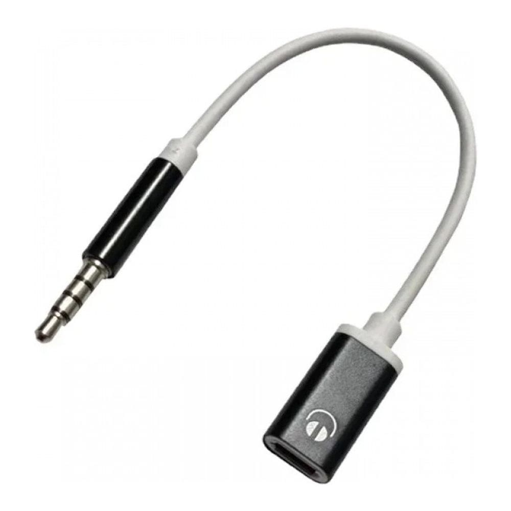 Conversor de conector tipo C para 3,5 mm Cabo adaptador de áudio para fone de ouvido
