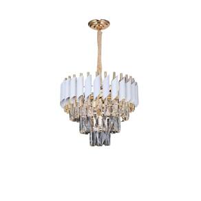 Pendente Cristal Metal Branco e Dourado 5E14