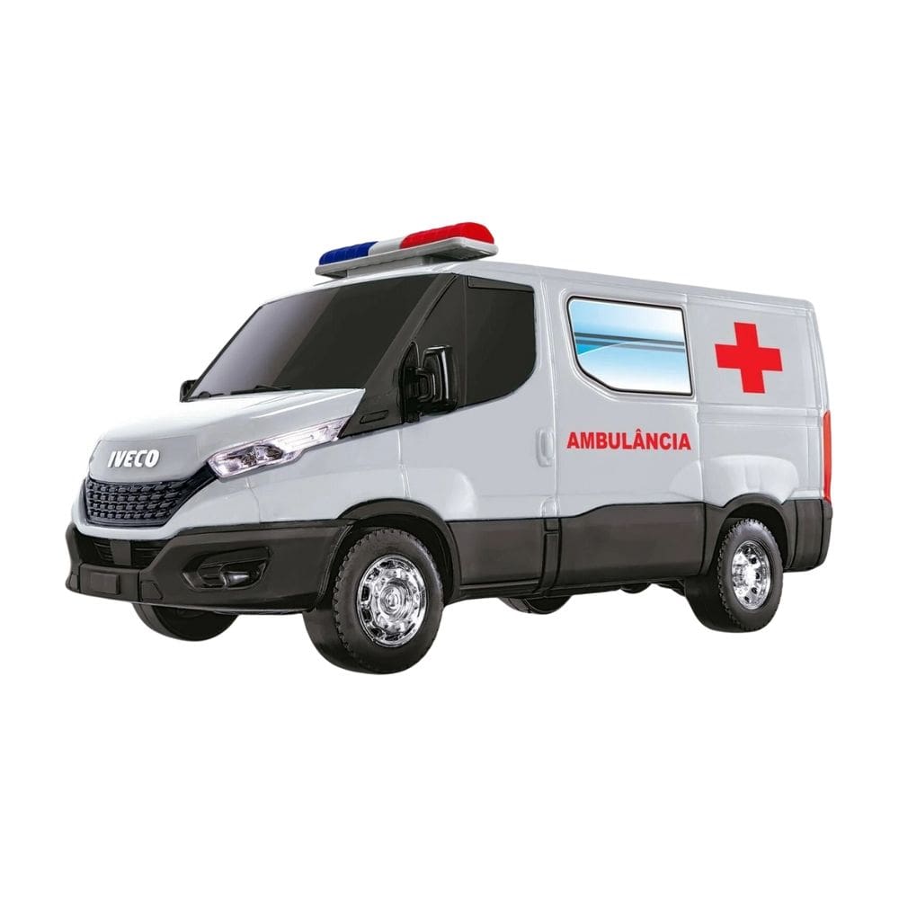 Miniatura Van Carinho Iveco Daily Serviços Essenciais Design Exclusiva Colecionável