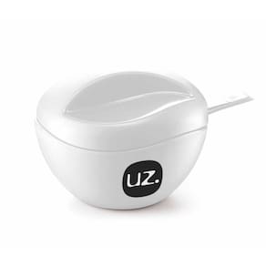 Açucareiro Plástico Para Servir Com Tampa Colher Uz Branco