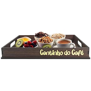 Bandeja Decorativa Para Servir Café Cantinho Do Café Na Cama