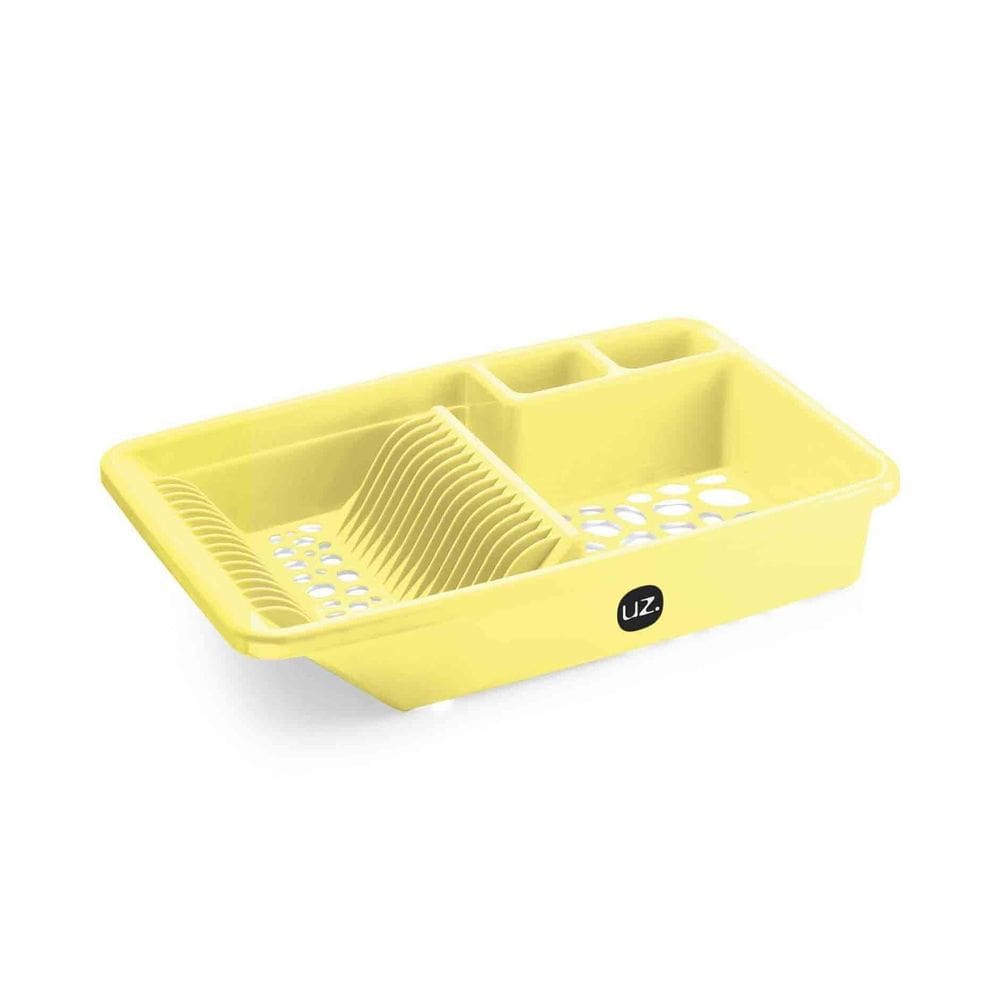 Escorredor De Louças Cozinha Pratos E Talheres Uz Amarelo