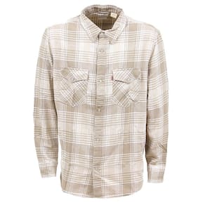 Camisa Masculina Xadrez Bege Levi`s 34476