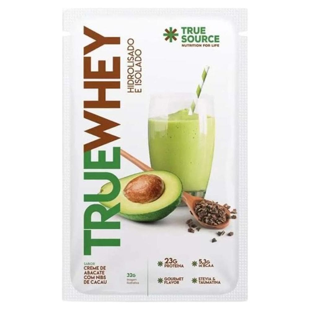 Kit 3X: Proteína True Whey Creme Abacate Sachê True Source
