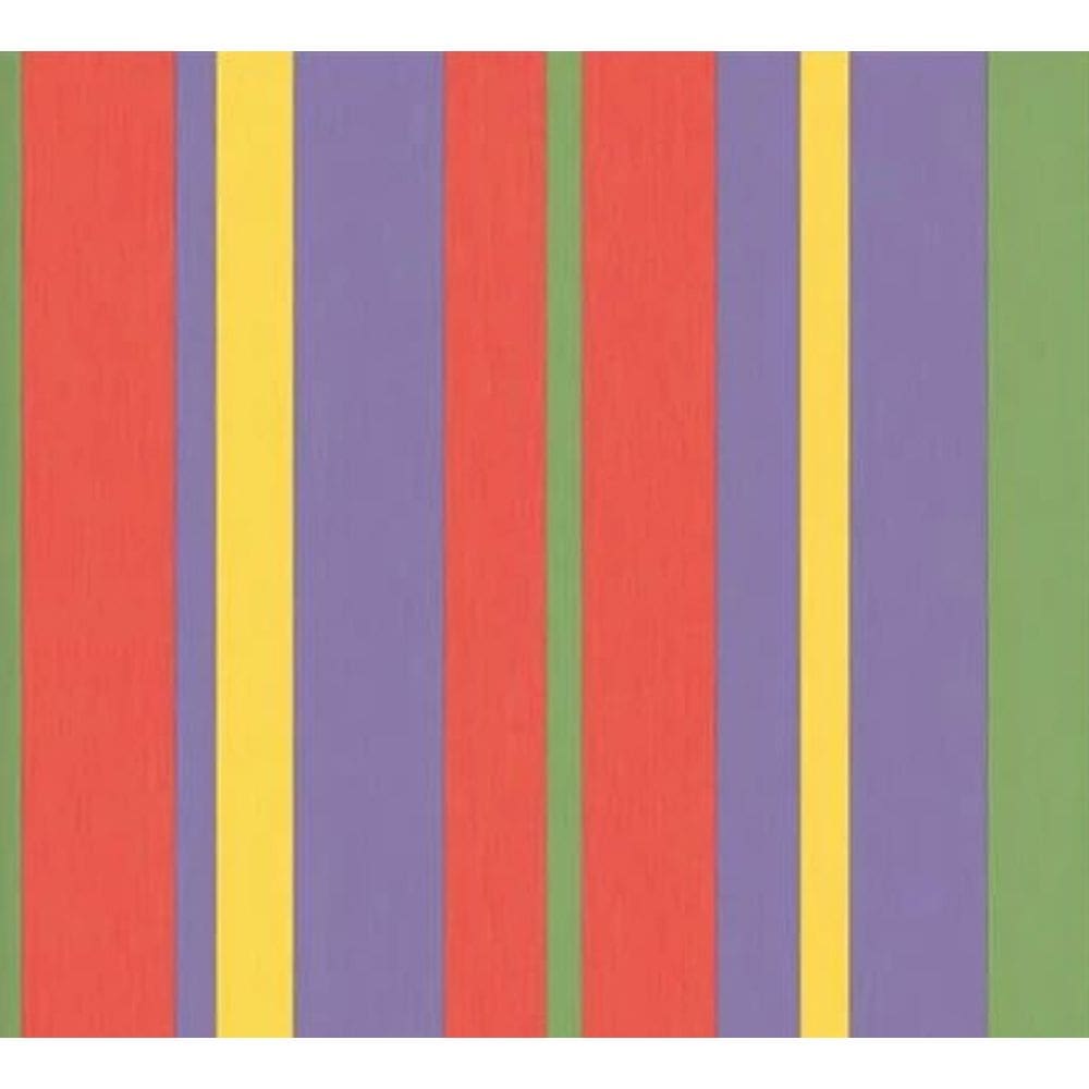Papel de Parede Safari Friends Listrado Colorido SF6204