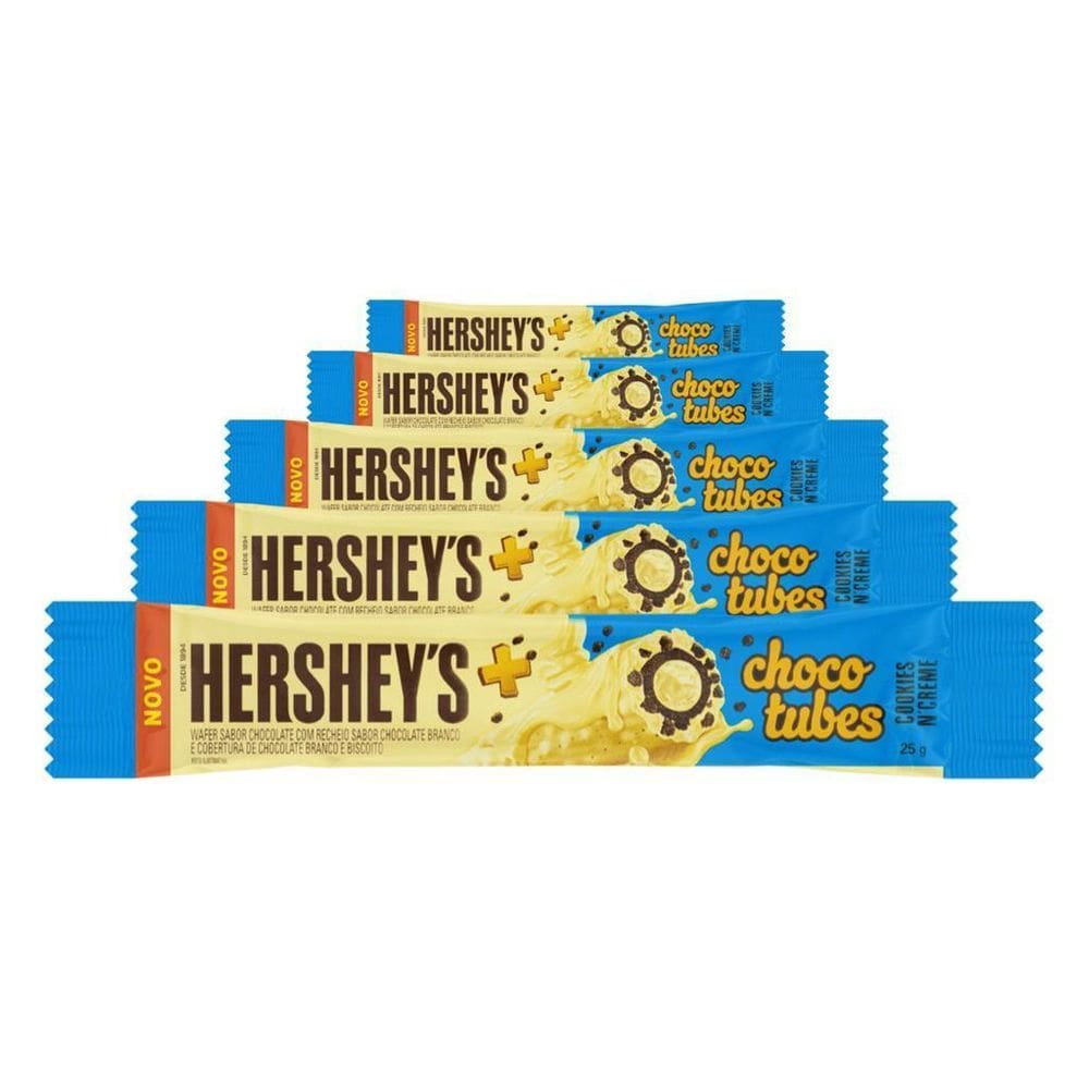 Chocolate Hersheys 5 Unidades 25G Chocotubes Cookies N Creme