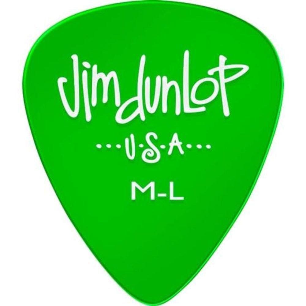Palheta Medium Gels Dunlop 486rml Verde - Pct - 72