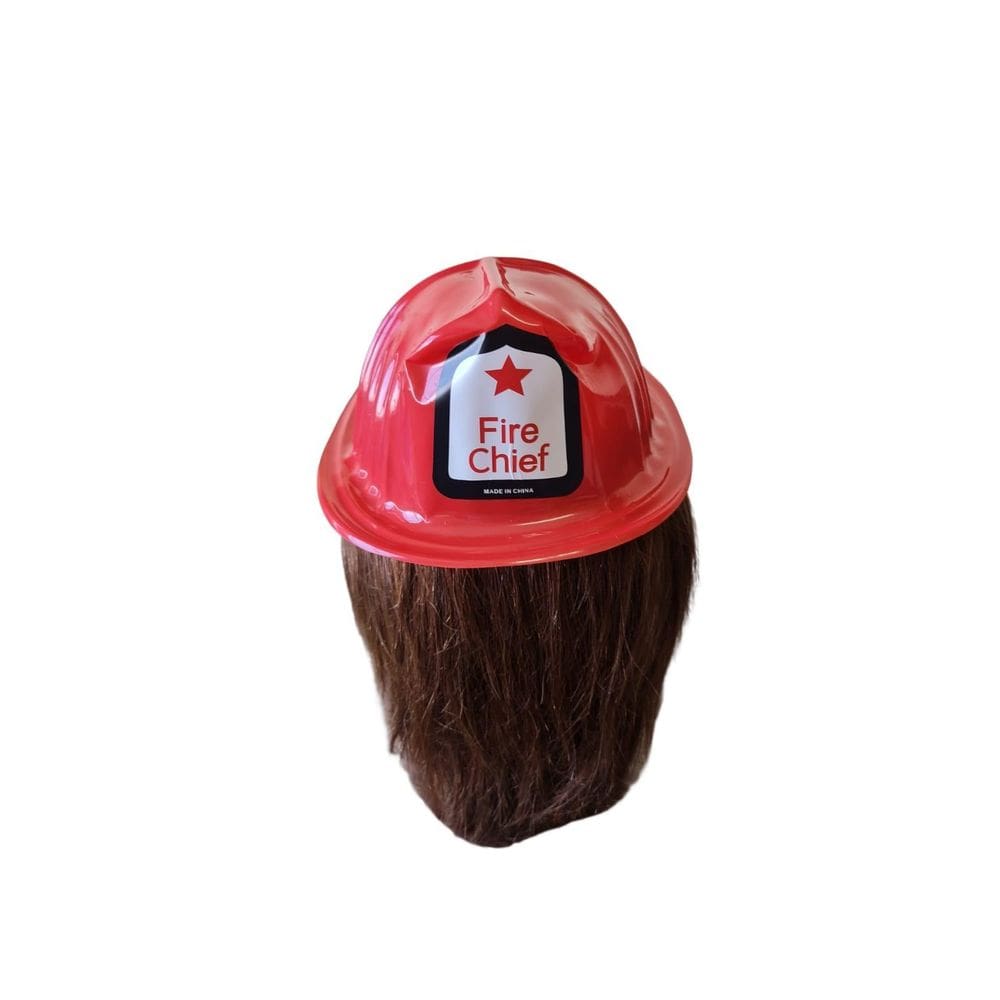 Capacete Chapeu Equipamento Bombeiro Fantasia- Kit 6Un