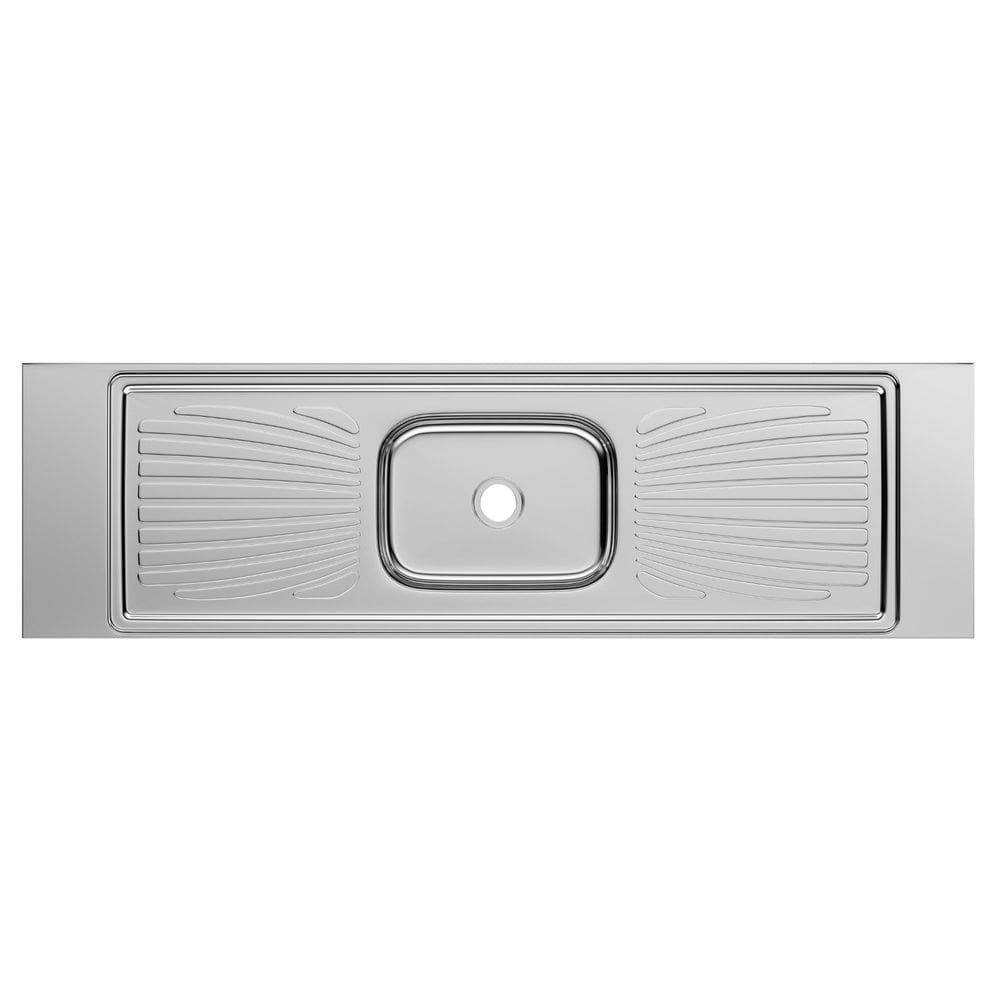 Pia Monobloco Inox Concretada 1,80m Aço Inox