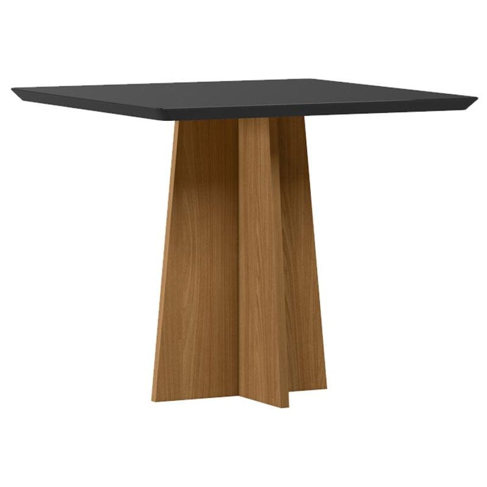 Mesa de Jantar Anitta 90X90 cm com Vidro Ype Preto – New Ceval