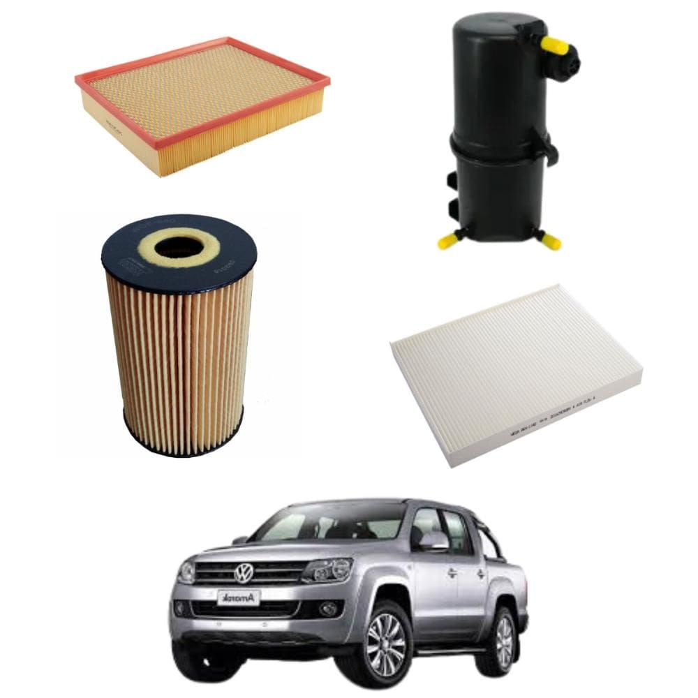 Kit Filtro Troca Óleo Amarok 2.0 2015 A 2024 WKU521 Wega