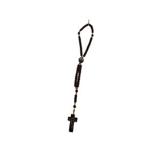 Terço Pulseira Madeira Nossa Senhora Aparecida - Marrom