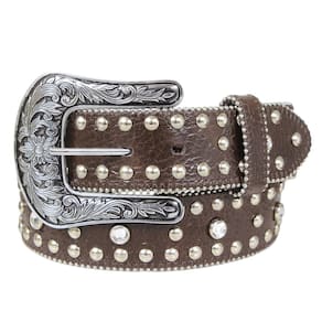 Cinto Country Marrom com Strass Cow Way 35513