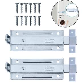 Ferrolho Trinco Tarjeta Fecho Chato Porta Janela 10Cm 02 Un