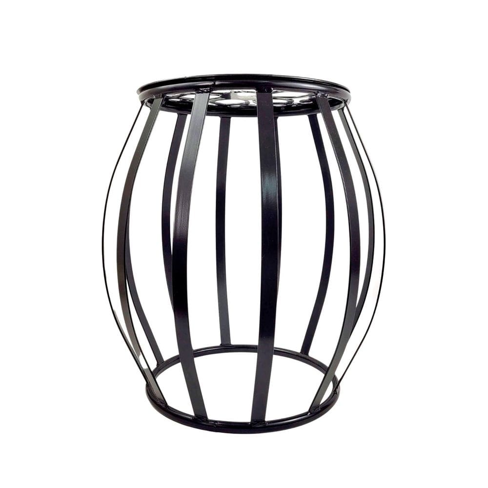 Seat Garden Grande Flor Ferro Preto 51X43Cm Decoração