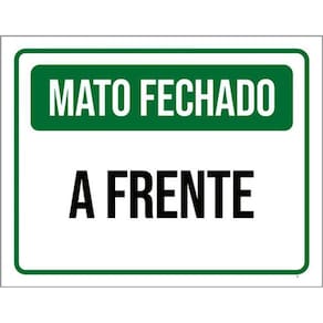 Kit 3 Placas De Mato Fechado A Frente 36X46