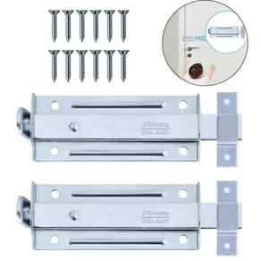 Ferrolho Trinco Tarjeta Fecho Chato Porta Janela 13Cm 02 Un