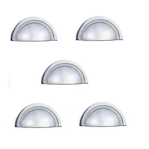 Kit 5 Puxador Shell Zen 64Mm Cromado Zp4318.1